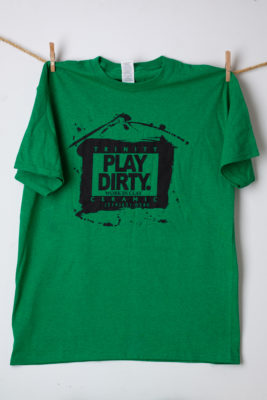 Antique Irish Green Black Logo Play Dirty T-Shirt