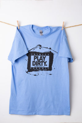 Carolina Blue Black Logo Play Dirty T-Shirt