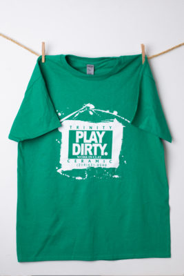 Kelly Green White Logo Play Dirty T-Shirt
