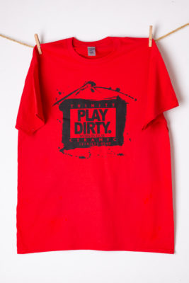 Red with Black Logo Play Dirty T-Shirt