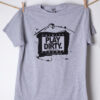 Sport Grey Black Logo Play Dirty T-Shirt