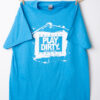 Heather Sapphire White Logo Play Dirty T-Shirt