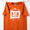 Texas Orange White Logo Play Dirty T-Shirt